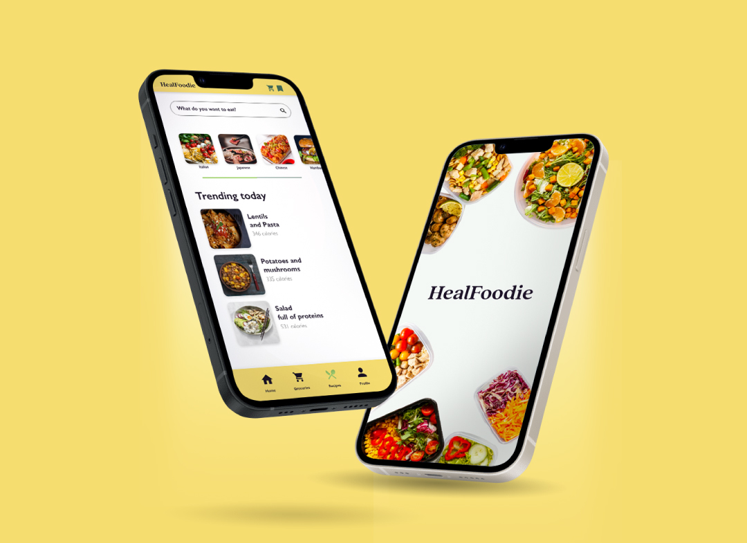 HealFoodie app design
